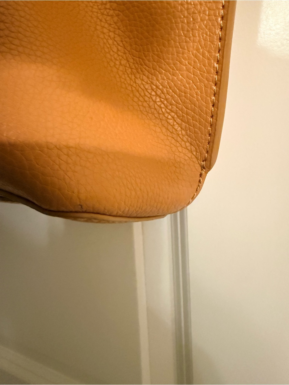 HOBO Pebbled Leather Tan-Cognac Vida  Tote - Picture 3 of 11